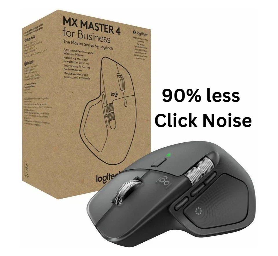 Logitech MX Master 4 for Business, Quiet Clicks 4S, FAST SHIPPING 🔥🚚 - Image 1 of 4