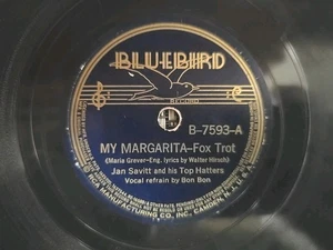 Bluebird Record B-7593 Jan Savitt His Top Hatters My Margarita Sweet & Tender E - Picture 1 of 6