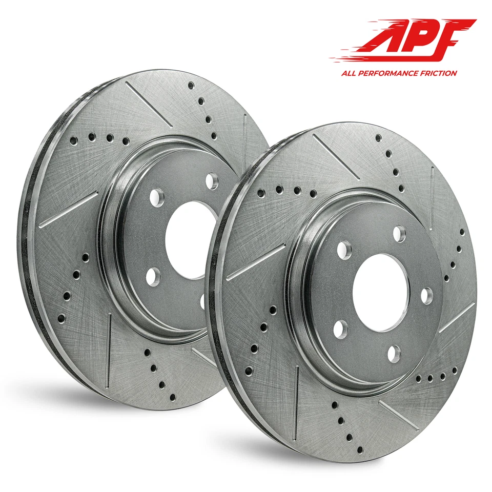 Rear Drill/Slot Zinc Brake Rotors For Mitsubishi Eclipse 1995-2005 - Image 1 of 4