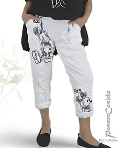 LAGENLOOK Jogpants Leggins Jeggins Hose weiß schwarz 44 46 48 50 52 54 XXL XXXL - Bild 1 von 11