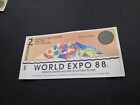 World Expo 88 Australia 2 Dollars Unc