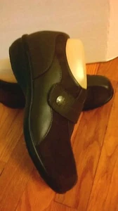 NWOB Propet "Diana" Brown Suede/Leather Strap Flat Oxfford Shoes 9.5-W(D) - Picture 1 of 12