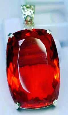 Cushion Cut 127-129 Ct Locket Red Topaz Certified Natural Loose Gemstone PD020 - Image 1 of 4