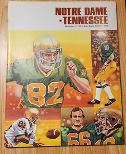 1978 Tennessee vs Notre Dame GAME PROGRAM - QB JOE MONTANA JUNIOR YEAR - Picture 1 of 7