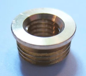 LAMP FINIAL Brass Finial Reducer 3/8-1/4-27 (Z19) - Picture 1 of 1