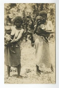 Black Americana Vintage RPPC - Real Photo Postcard - African Mothers - Picture 1 of 2