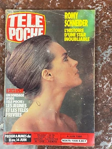REVUE LIVRE TÉLÉ POCHE 1985 N° 1008 ROMY SCHNEIDER - Picture 1 of 1