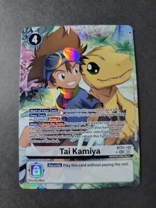 Tai Kamiya (Alternate Art) SEC Secret Rare BT21-102 Digimon World Convergence - Picture 1 of 2