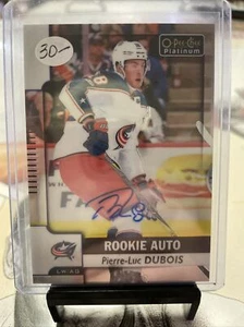 Autógrafos Pierre Luc-Dubois 2017-18 O-Pee-Chee Platinum Rookie Auto SP - Imagen 1 de 2