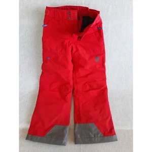 STIO Youth S6 Insulated Cargo Ski Pants Outdoor Sweat Utility Buttons Nylon Red - Picture 1 of 9