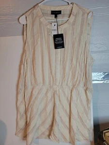 Top tunica a righe rosa scintillante Lane Bryant nuovo con etichetta taglia 20 - Foto 1 di 8