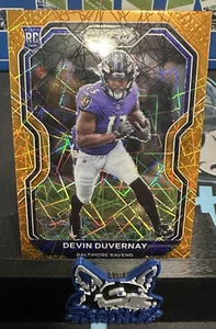 2020 Panini Prizm Orange Laser Rookie #380 - Devin Duvernay (RC) - Ravens - Bild 1 von 3