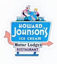 Howard Johnson's Motor Lodge & Restaurant 1960s Logo Sticker (Reproduction)