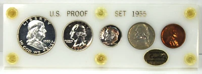 1955 Proof Set, w/ DCAM Half - Very Choice Brilliant Proof, w/Capital Holder !! - Image 1 of 2