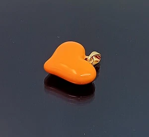 18K Gold Filled Stunning Italian 18ct GF Heart Pendant 15mm  02 - Picture 1 of 10