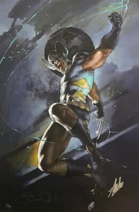 UNCANNY X-MEN 539 WOLVERINE Giclee CANVAS #8/99 Signed STAN LEE SIMONE BIANCHI  - Picture 1 of 2