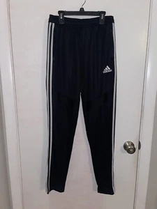 Adidas TIRO 19 Black white stripe Soccer Training Pants Youth Size 15/16Y EUC - Picture 1 of 3