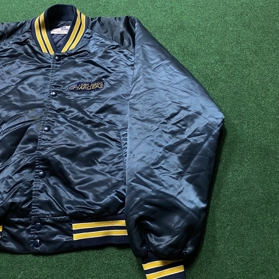 Chaqueta de Colección San Diego Chargers Para Hombres XL Azul Línea Tiza NFL Abrigo de Fútbol EE. UU. Foto 1 de 4
