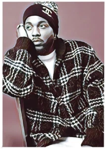 KENDERICK LAMAR * Custom ACEO * Fun Novelty * MUSIC ARTIST * Art Card * ATC - Picture 1 of 2