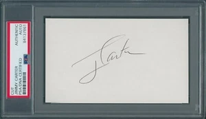 Jimmy Carter Signed Index Card Cut PSA/DNA Certified Authentic Autograph - Picture 1 of 2