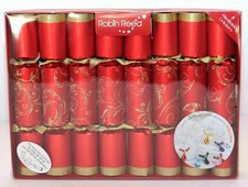 Robin Reed H0 Natale Compleanno Matrimonio 8pc 13in Tema Crackers - Vino