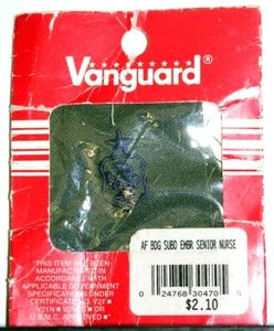 US Air Force Senior Nurse Corps Badge Insignia OD Green Fatigue Patch Pair - Picture 1 of 1