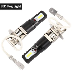 NIGHTEYE 2x H3 160W 1600LM LED Car Fog Light Conversion Globes Bulbs Beam 6000K - Picture 1 of 12