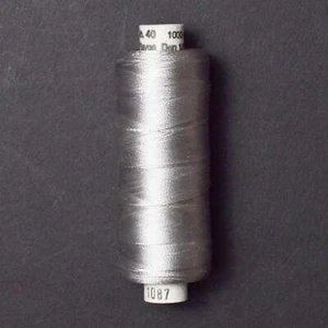Light Gray 1087 Madeira Rayon 40 wt. Machine Embroidery Thread - 1000m Spool - Picture 1 of 1