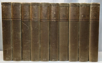 1902 COMPLETE WORKS OF POE, Numbered  Book-Lovers Eldorado Edition 10 Vol. Set Foto 1 de 4