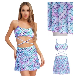 Women Sets Surfing Costume UPF50+ Swimsuits Beach Beachwear Holiday Outfits - Picture 1 of 21