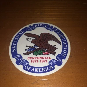 NRA Logo Sticker - Car Window Sticker Decal Centennial 1871-1971 - Picture 1 of 2