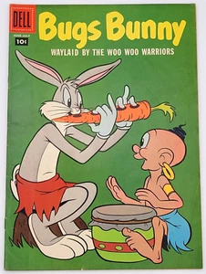 BUGS BUNNY #55 (1957) / FN- / WAYLAID BY THE WOO WOO WARRIORS SILVER AGE DELL - Bild 1 von 2