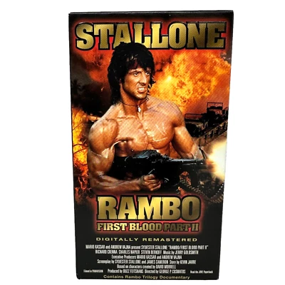 Rambo - First Blood Part 2 (VHS 1998) Sylvester Stallone, Richard Crenna War - Image 1 of 4