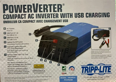 Eaton Tripp Lite - PV375USB - Series 375W PowerVerter Ultra-Compact Car Inverter - Image 1 of 4