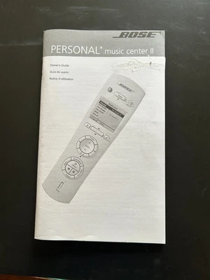 Bose Personal Music Center II Sistemas de cine en casa remoto Manual del propietario Foto 1 de 2