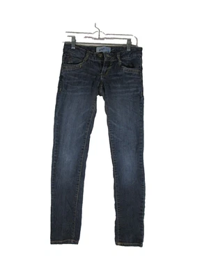 Jolt женщин середины подъема эластичной джинсовой ткани узкие джинсы кнопка мухи карманы размер 0 синий - Изображение 1 из 4