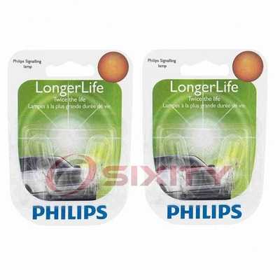 2 bombillas de matrícula Philips para Oldsmobile Custom Cruiser lo Foto 1 de 4