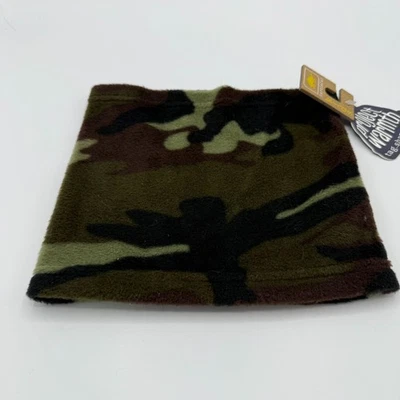 NWT Turtle Fur Kids Playful Prints Fleece Neck Warmer OS Green Camo Single Layer - Image 1 of 4