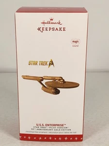 Hallmark 2016 Star Trek U.S.S. Ornamento ricordo Enterprise versione pilota 50° - Foto 1 di 12