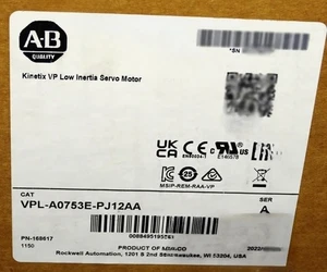 New Sealed AB VPL-A0753E-PJ12AA Kinetix Servo Motor Free Shipping - Afbeelding 1 van 2