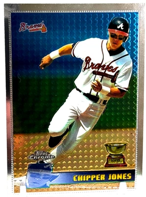 1996 Topps Chrome - Chipper Jones #52 Rookie Cup Atlanta Braves - Image 1 of 2