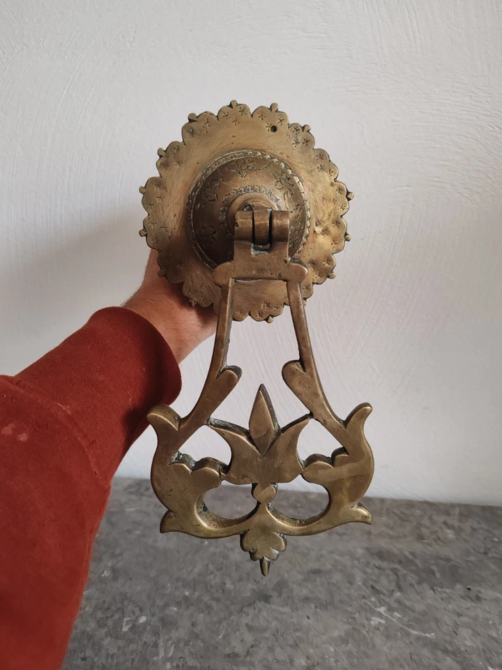 Heurtoir De Porte Vintage En Laiton - Photo 1/4
