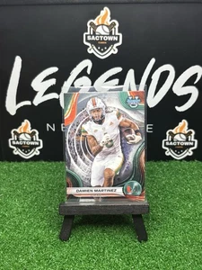2024 Bowman University Best #44 Damien Martinez Card Miami Hurricanes - Picture 1 of 2