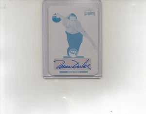 Norm Duke 2024 Blatt Metall Cyan Druckplatte PBA Bowling Karte #1/1 - Bild 1 von 2