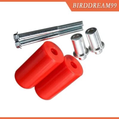 Qty2 Motorcycle Frame Slider Crash Protector Pad Cover Fits Kawasaki Yamaha Red - Image 1 of 4