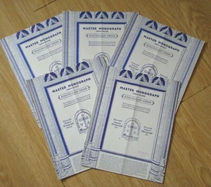 1950s Rosicrucian Order 11th Degree Master Monograph 6-10 AMORC - Picture 1 of 8