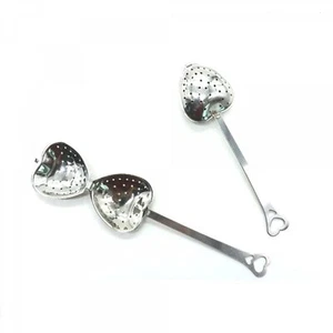 Herz Tee-Ei - Edelstahl Stabgriff, Loseblatt Teesieb - Bild 1 von 2