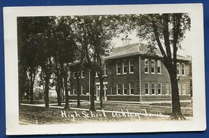 Ackley Iowa ia High School Real Photo Postcard RPPC - Picture 1 of 2