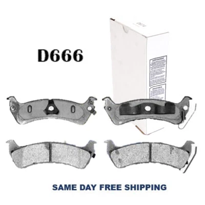 Pastilla de freno trasera de cerámica D666 para Jeep Grand Cherokee 94-98, Wrangler 97-98 Foto 1 de 3