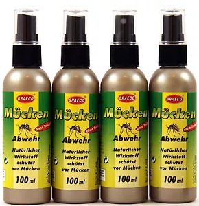 Mückenspray 4 x 100ml Hautspray Insektenspray Mückenschutz Mückenex Fliegenspray - Bild 1 von 2